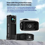 Custodia protettiva in silicone per Insta360 X5 con copriobiettiv