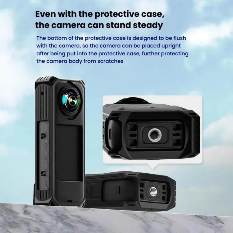 Custodia protettiva in silicone per Insta360 X5 con copriobiettiv