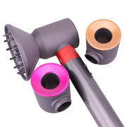 For Dyson Airwrap HS01/HS05 Styler Anti-scalding Adapter Converting to Hair Dryer, Rose Red, With Diffuser Gray