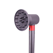 For Dyson Airwrap HS01/HS05 Styler Anti-scalding Adapter Converting to Hair Dryer, Rose Red, With Diffuser Gray