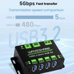 4 Way USB 3.2 Hub 1 To 4 Metal Case Extender, 27837