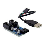 SUNWEIT ST650 GL850 USB2.0 9P To Dual Port Built-in 9P USB2.0 Motherboard Hub, ST650