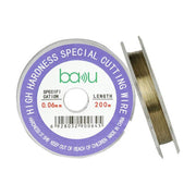 Filo di acciaio al carbonio da 200 m/329 piedi per il taglio di separatori di schermo per la riparazione di schermi LCD di smartphone e tablet., BAKU 0.03mm, BAKU 0.04mm, BAKU 0.05mm, BAKU 0.06mm, BAKU 0.08mm