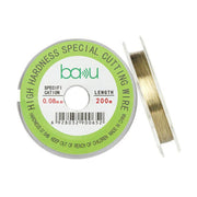 Filo di acciaio al carbonio da 200 m/329 piedi per il taglio di separatori di schermo per la riparazione di schermi LCD di smartphone e tablet., BAKU 0.03mm, BAKU 0.04mm, BAKU 0.05mm, BAKU 0.06mm, BAKU 0.08mm