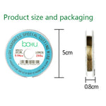 Filo di acciaio al carbonio da 200 m/329 piedi per il taglio di separatori di schermo per la riparazione di schermi LCD di smartphone e tablet., BAKU 0.03mm, BAKU 0.04mm, BAKU 0.05mm, BAKU 0.06mm, BAKU 0.08mm