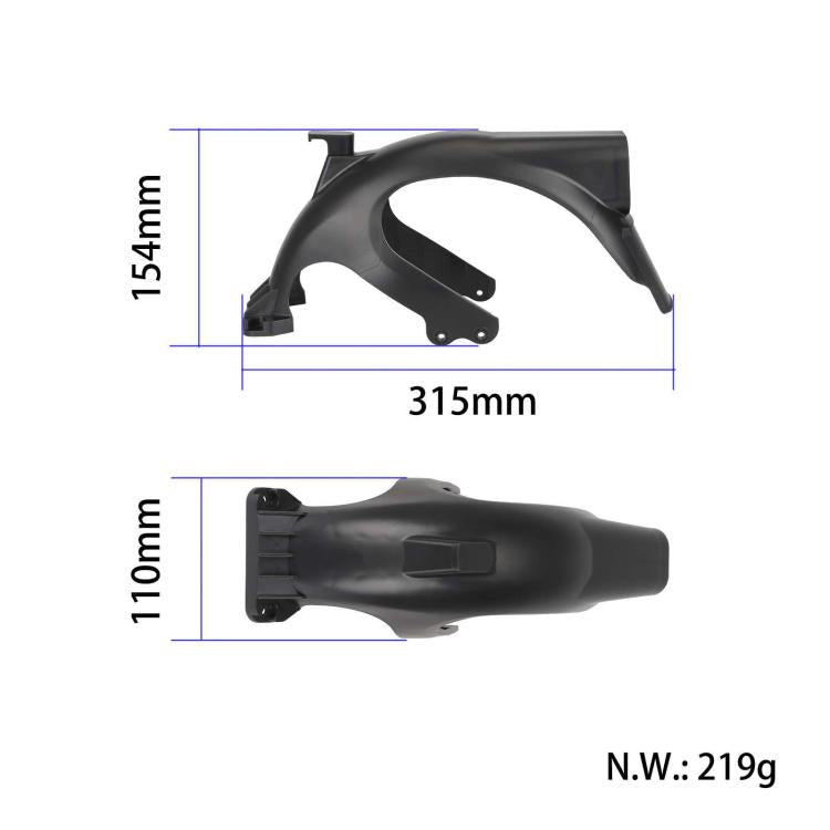 Accessori per il monopattino elettrico Ninebot Max G2, Rear Fender With Hook+Tail Light+Metal Clamp, Rear Fender With Hook+Metal Clamp, Rear Fender With Hook, Rear Fender
