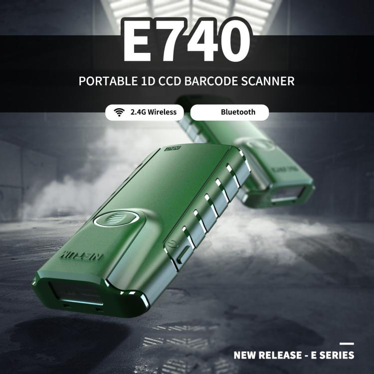 Cell Phone Back Clip Portable 1D Code Wireless Bluetooth Scanner, E740