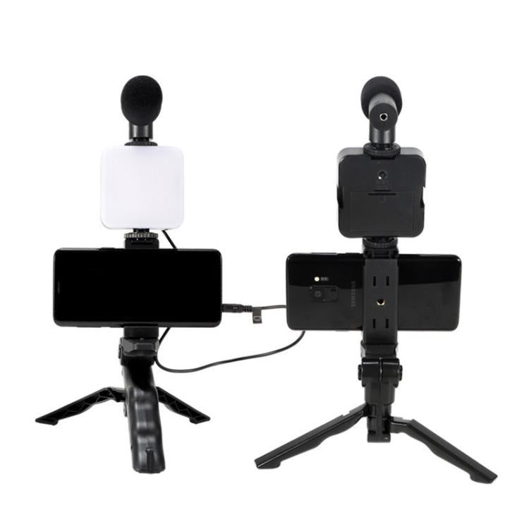 Kit illuminazione streaming 49 LED con treppiede e microfono