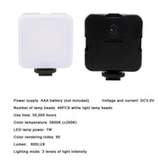 Kit illuminazione streaming 49 LED con treppiede e microfono