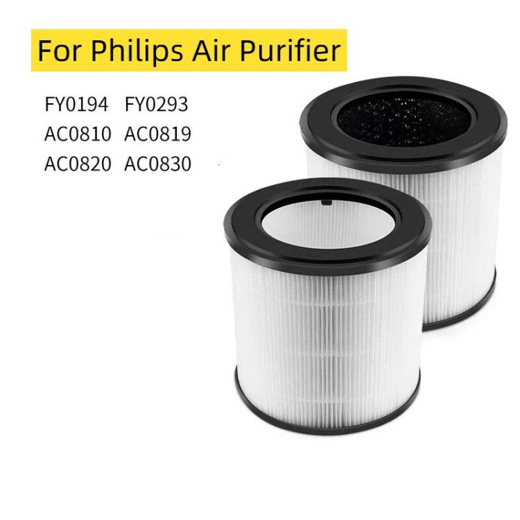 Filtro per purificatore d'aria Philips AC0820 / AC0830 / AC0810 / AC0819, FY0194 HEPA, FY0293 Activated Carbon