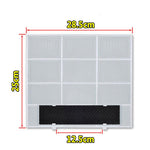 Rete filtrante di ricambio per unità interne a parete Midea da 1/1,5/2 HP, 29x27.5cm, 34.5x27.5cm, 32x27.5cm, 25.3x28cm, 30x29cm, 29.7x28cm, 37.7x29.4cm, 37.5x33cm, 28.2x26.5cm, 30.2x28cm, 35.9x43.7cm, 32.5x32cm, 30x32cm, 27x26.5cm, 28.5x25cm, 32.5x28c...