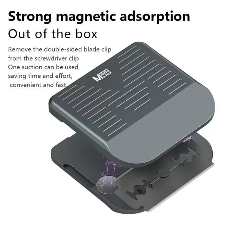 MaAnt MY-116 - Dispositivo fisso magnetico a doppia lama per la riparazione di cellulari, rimozione dello schermo, spatola e sgrassatura., MY-116