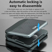 MaAnt MY-116 Magnetic Double-sided Blade Fixed Fixture Cell Phone Repair Removal Screen Shoveling Degumming Knife, MY-116