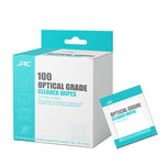 JRC F502 100 pezzi/scatola Carta per la pulizia di occhiali e schermi di cellulari Kit portatile per la pulizia con alcol, Cleaning Paper