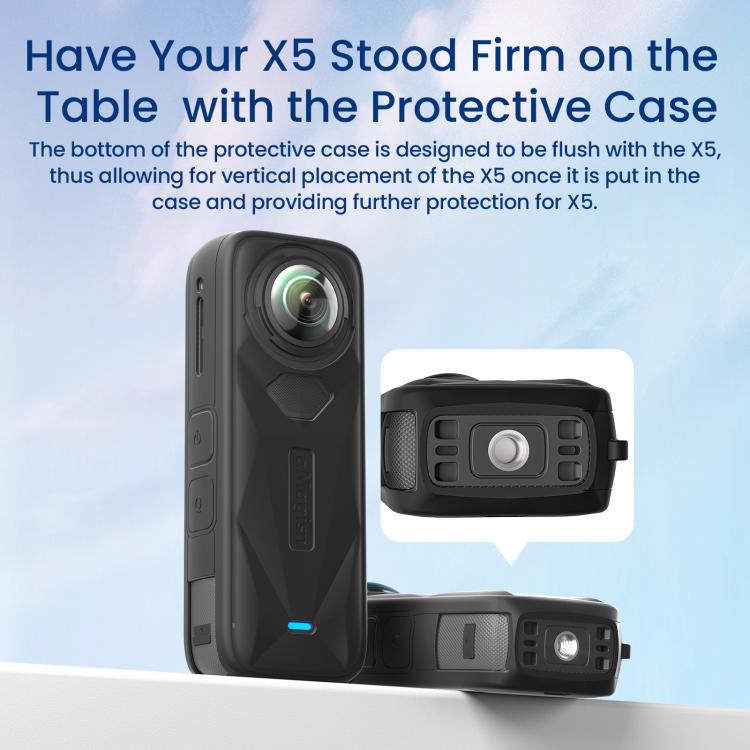 Custodia protettiva in silicone per Insta360 X5