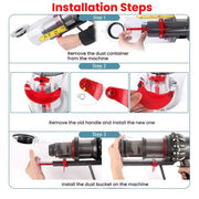 Interruttore di attivazione del contenitore della polvere di ricambio per Dyson V10/V11/V15 (versione aggiornata).