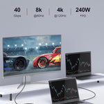Cavo USB4 Type-C 240W con Display Digitale 1m
