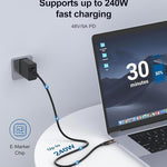Cavo USB4 Type-C 240W con Display Digitale 1m