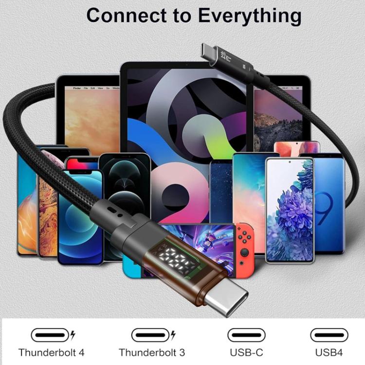 Cavo USB4 Type-C 240W con Display Digitale 1m