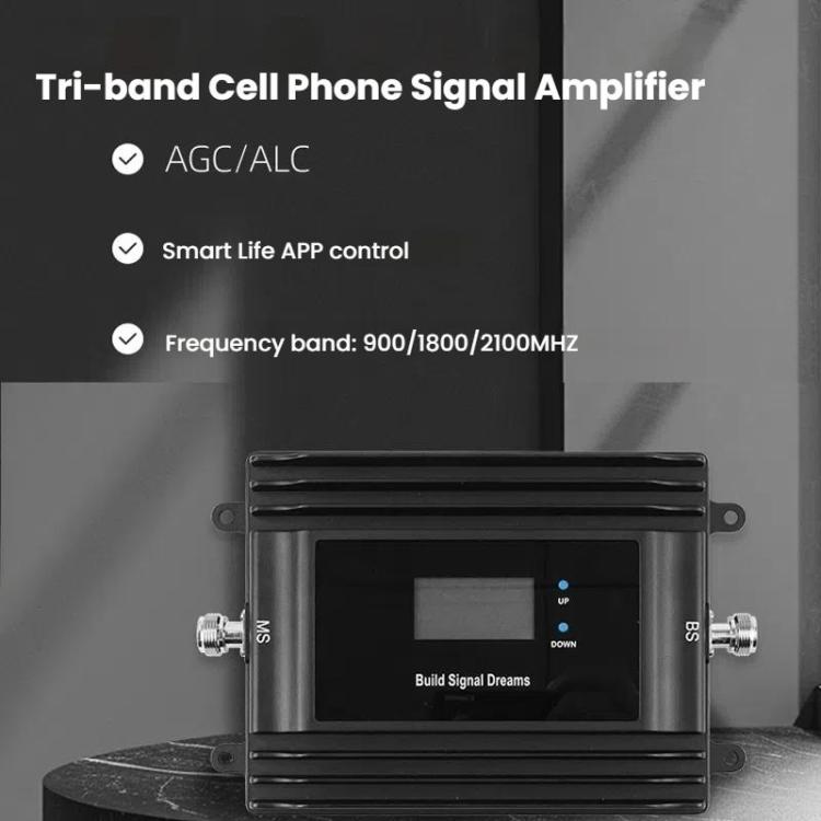 Amplificatore di segnale mobile tri-banda 900/1800/2100 MHz - B1/B3/B8/B20 4G LTE, Tri-Band