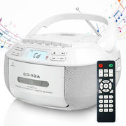 X2A Lettore Cassette Portatile Bluetooth AM/FM MP3