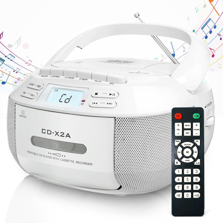 Lettore cassette portatile stereo Bluetooth AM/FM/MP3