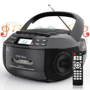 X2A Lettore Cassette Portatile Bluetooth AM/FM MP3