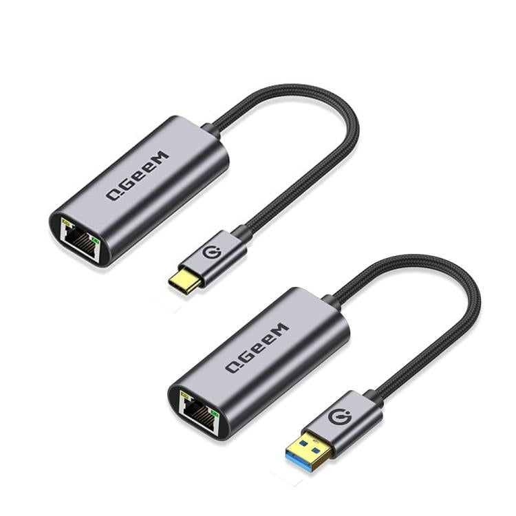 Adattatore LAN Gigabit USB-C e USB-A a RJ45 15cm