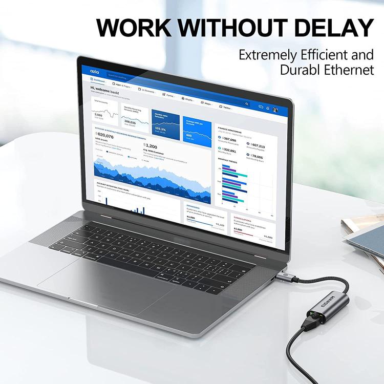 Adattatore LAN Gigabit USB-C e USB-A a RJ45 15cm