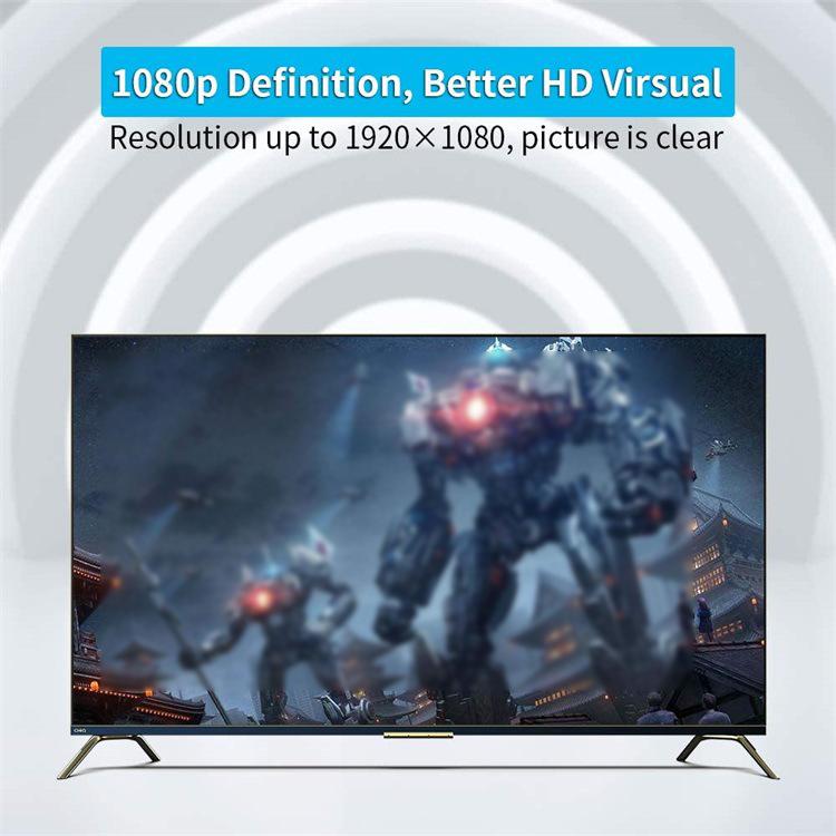 QGeeM VGA Male To HDMI Female Adapter With 5V Micro USB Power & Audio Transmission 1080P 60Hz