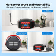 Kuephem W17 Lettore CD portatile con Bluetooth e radio FM