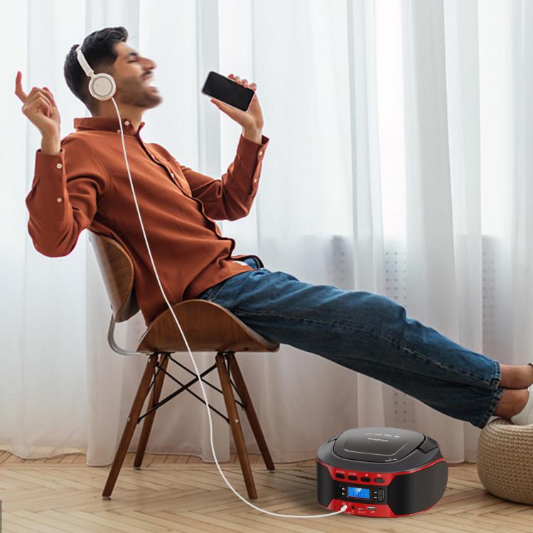 Kuephem W17 Lettore CD portatile Bluetooth e radio FM