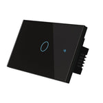 Interruttore antincendio singolo intelligente Wi-Fi per graffiti, calibro 120 USA, modello 120., 1-Gang White, 2-Gang White, 1-Gang Black, 2-Gang Black, 1-Gang Gold, 2-Gang Gold