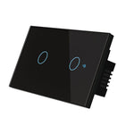 Interruttore antincendio singolo intelligente Wi-Fi per graffiti, calibro 120 USA, modello 120., 1-Gang White, 2-Gang White, 1-Gang Black, 2-Gang Black, 1-Gang Gold, 2-Gang Gold