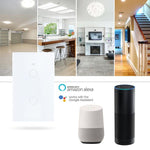 Interruttore antincendio singolo intelligente Wi-Fi per graffiti, calibro 120 USA, modello 120., 1-Gang White, 2-Gang White, 1-Gang Black, 2-Gang Black, 1-Gang Gold, 2-Gang Gold