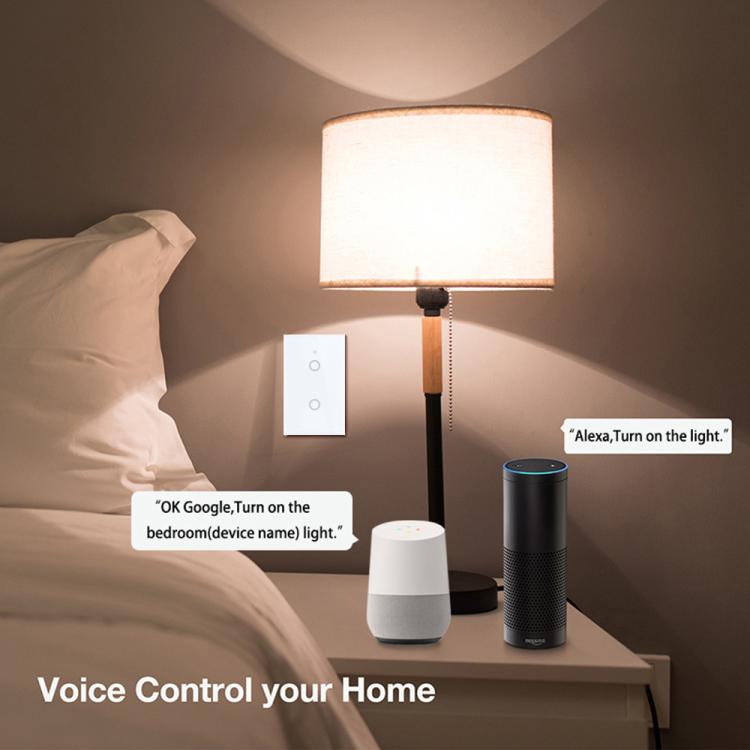 Interruttore antincendio singolo intelligente Wi-Fi per graffiti, calibro 120 USA, modello 120., 1-Gang White, 2-Gang White, 1-Gang Black, 2-Gang Black, 1-Gang Gold, 2-Gang Gold
