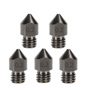 Ugello MK8 in acciaio temprato resistente alle alte temperature per estrusore di stampanti 3D., 5pcs /Pack 1.75/0.2mm, 5pcs /Pack 1.75/0.3mm, 5pcs /Pack 1.75/0.4mm, 5pcs /Pack 1.75/0.5mm, 5pcs /Pack 1.75/0.6mm, 5pcs /Pack 1.75/0.8mm, 5pcs /Pack 1.75/1.0mm