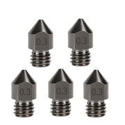Ugello MK8 in acciaio temprato resistente alle alte temperature per estrusore di stampanti 3D., 5pcs /Pack 1.75/0.2mm, 5pcs /Pack 1.75/0.3mm, 5pcs /Pack 1.75/0.4mm, 5pcs /Pack 1.75/0.5mm, 5pcs /Pack 1.75/0.6mm, 5pcs /Pack 1.75/0.8mm, 5pcs /Pack 1.75/1.0mm