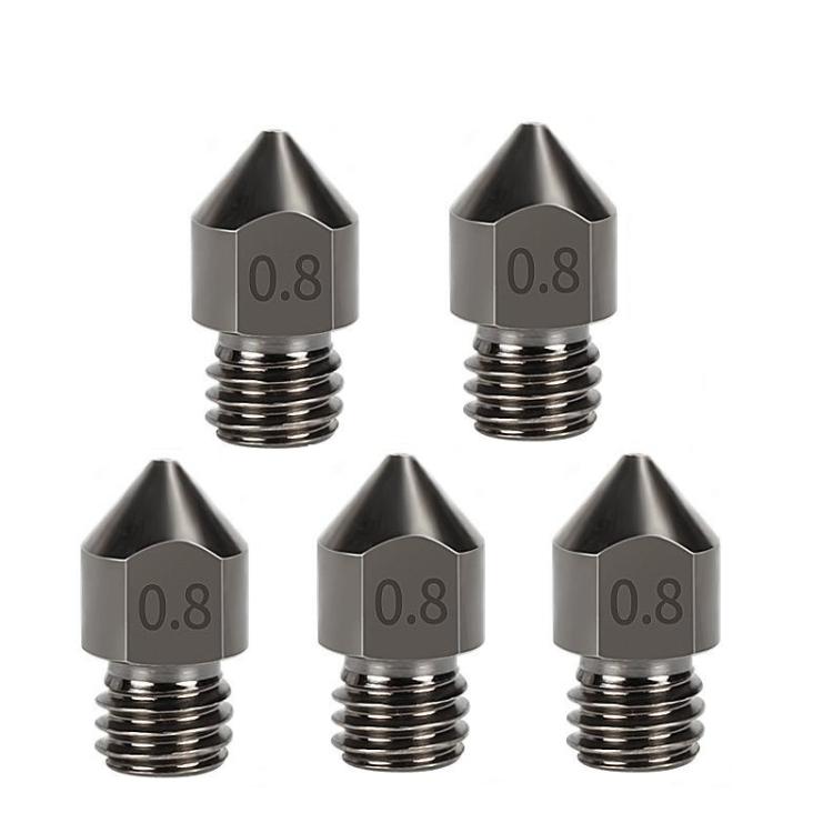 Ugello MK8 in acciaio temprato per stampanti 3D 1,75 mm