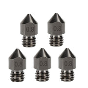 Ugello MK8 in acciaio temprato resistente alle alte temperature per estrusore di stampanti 3D., 5pcs /Pack 1.75/0.2mm, 5pcs /Pack 1.75/0.3mm, 5pcs /Pack 1.75/0.4mm, 5pcs /Pack 1.75/0.5mm, 5pcs /Pack 1.75/0.6mm, 5pcs /Pack 1.75/0.8mm, 5pcs /Pack 1.75/1.0mm