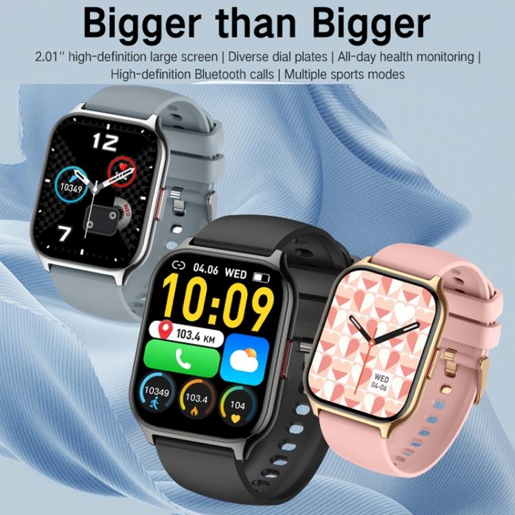 Monitoraggio della salute: ossigenazione del sangue, sonno e frequenza cardiaca. Smartwatch sportivo quadrato con doppio cinturino., Gold Steel+Silicone Pink, Black Steel+Silicone Black