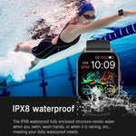 Monitoraggio della salute: ossigenazione del sangue, sonno e frequenza cardiaca. Smartwatch sportivo quadrato con doppio cinturino., Gold Steel+Silicone Pink, Black Steel+Silicone Black