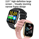 Monitoraggio della salute: ossigenazione del sangue, sonno e frequenza cardiaca. Smartwatch sportivo quadrato con doppio cinturino., Gold Steel+Silicone Pink, Black Steel+Silicone Black