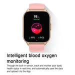 Monitoraggio della salute: ossigenazione del sangue, sonno e frequenza cardiaca. Smartwatch sportivo quadrato con doppio cinturino., Gold Steel+Silicone Pink, Black Steel+Silicone Black