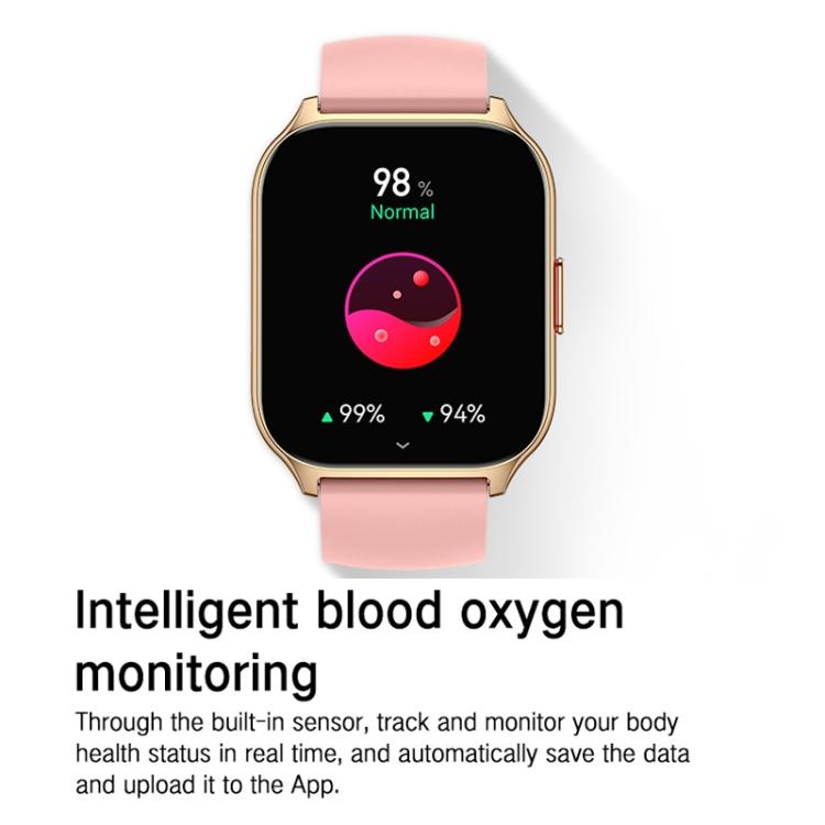 Monitoraggio della salute: ossigenazione del sangue, sonno e frequenza cardiaca. Smartwatch sportivo quadrato con doppio cinturino., Gold Steel+Silicone Pink, Black Steel+Silicone Black
