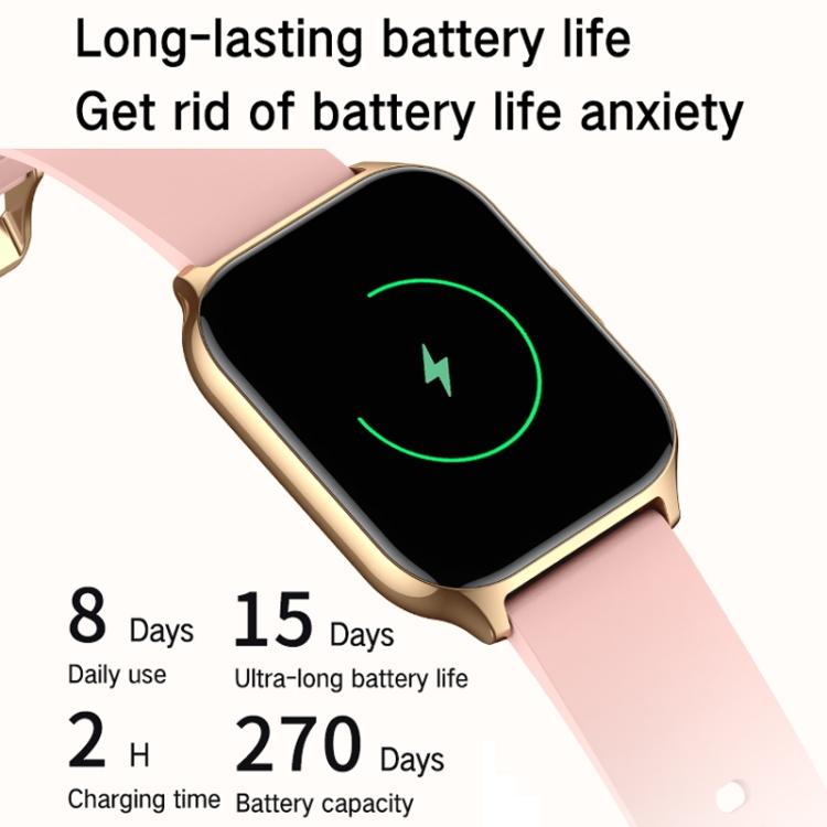 Monitoraggio della salute: ossigenazione del sangue, sonno e frequenza cardiaca. Smartwatch sportivo quadrato con doppio cinturino., Gold Steel+Silicone Pink, Black Steel+Silicone Black