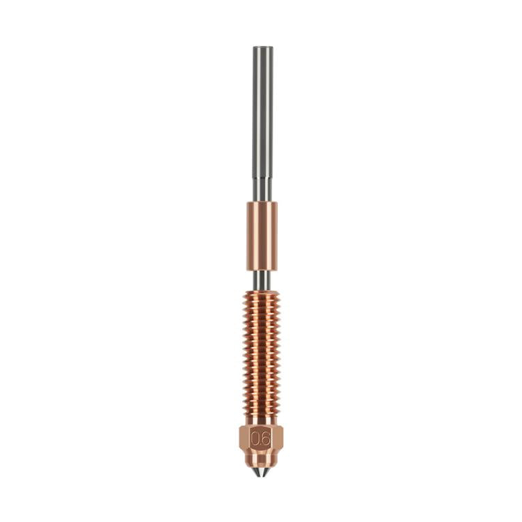 All-in-One Chrome Zirconium Copper Nozzle for Creality Ender-3 V3/K1C/K1 Max 3D Printers, 1.75/0.2mm, 1.75/0.4mm, 1.75/0.6mm, 1.75/0.8mm, 1.75/1.0mm