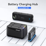 Caricabatterie rapido per 3 batterie Insta360 X5