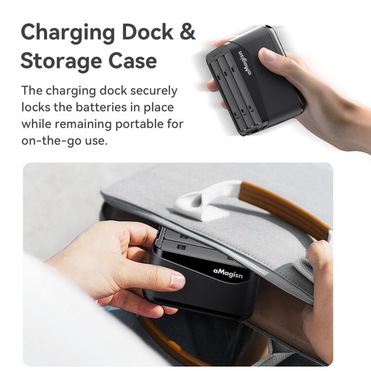 Caricabatterie rapido per 3 batterie Insta360 X5