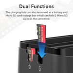 Caricabatterie rapido per 3 batterie Insta360 X5
